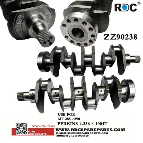 Crankshaft For Perkins 1004/1104/290-285 OEM Number ZZ90238 ZZ90222X1